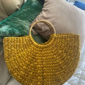Anthropologie straw bag/beach bag